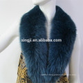 top quality dyed color real fox fur collar